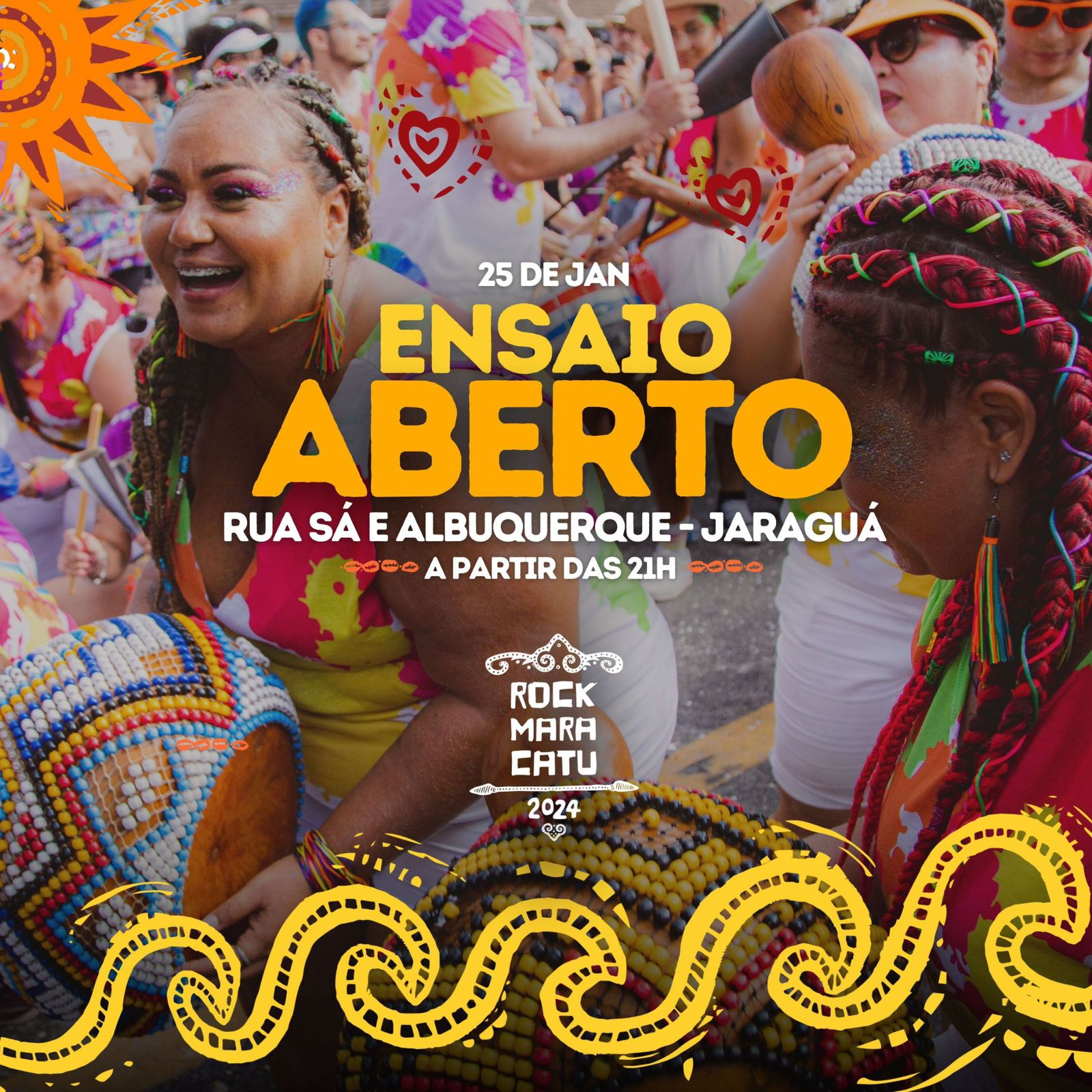 Coletivo Rock Maracatu promove ensaio aberto em preparação para as prévias carnavalescas