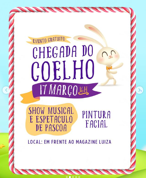 Evento Imperdível: Chegada do Coelho e Abertura Oficial da Páscoa no Maceió Shopping!