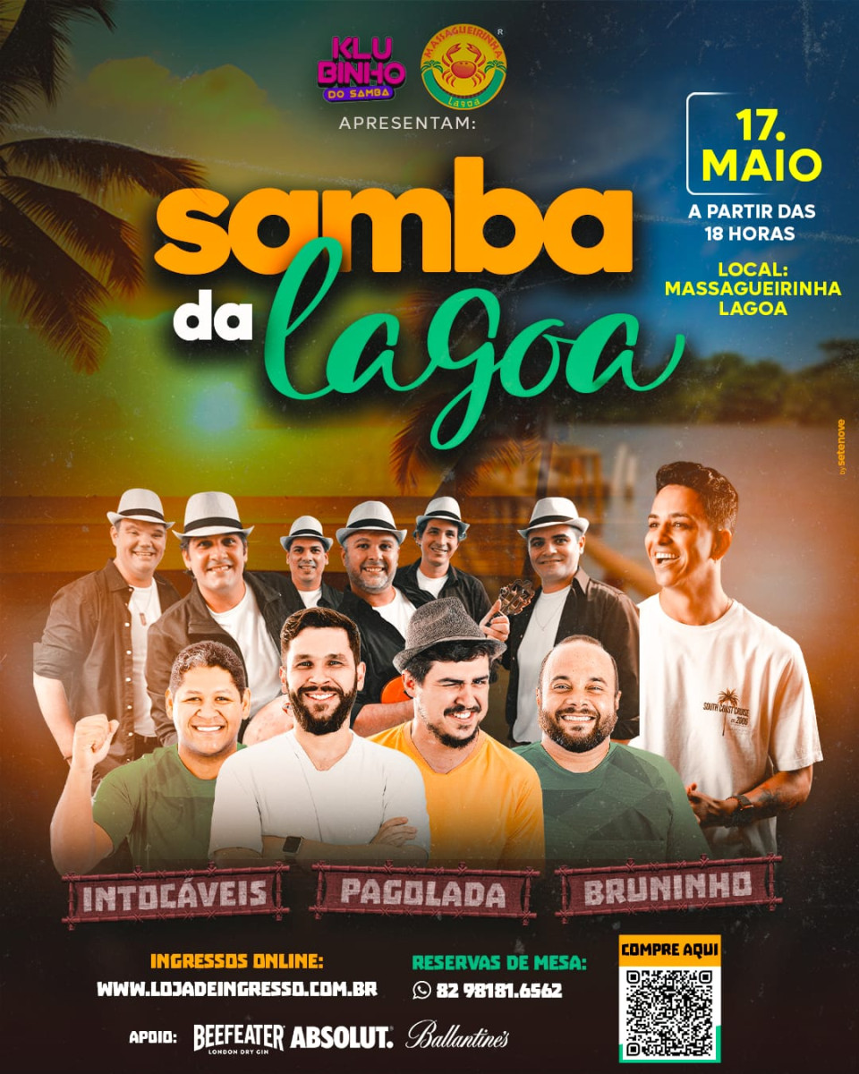 Klubinho do Samba reúne bandas alagoanas na festa “Samba na Lagoa”
