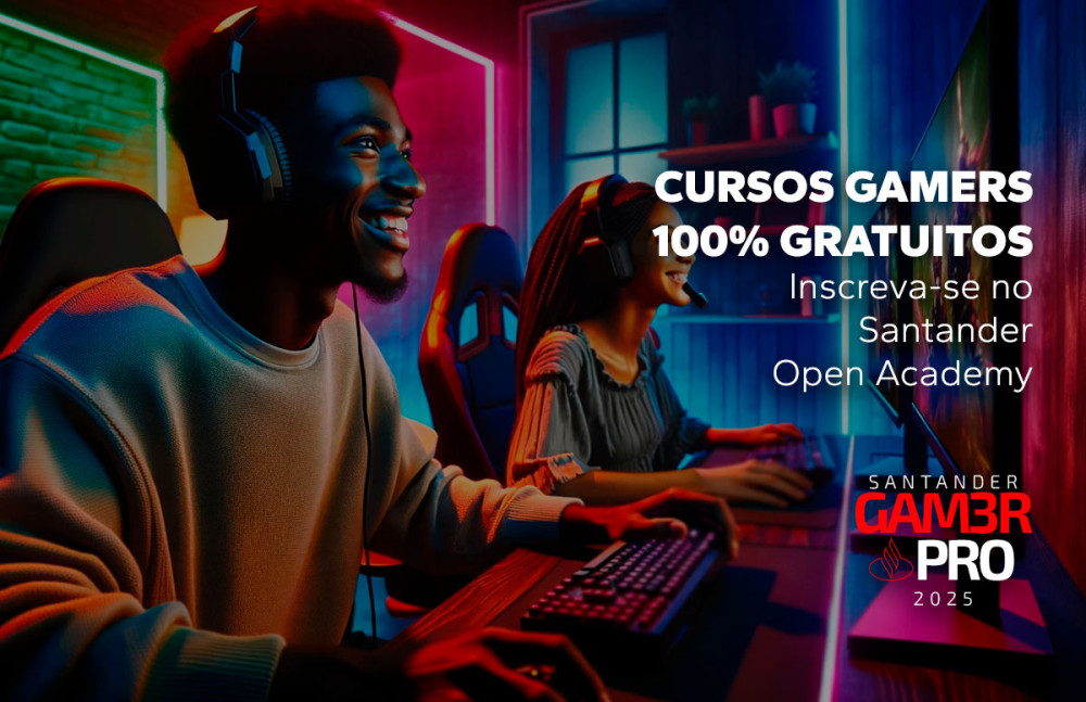 Santander Gamer Pro oferece 8 mil bolsas de estudo para streamers e jogadores de Valorant, LoL e Marvel Rivals