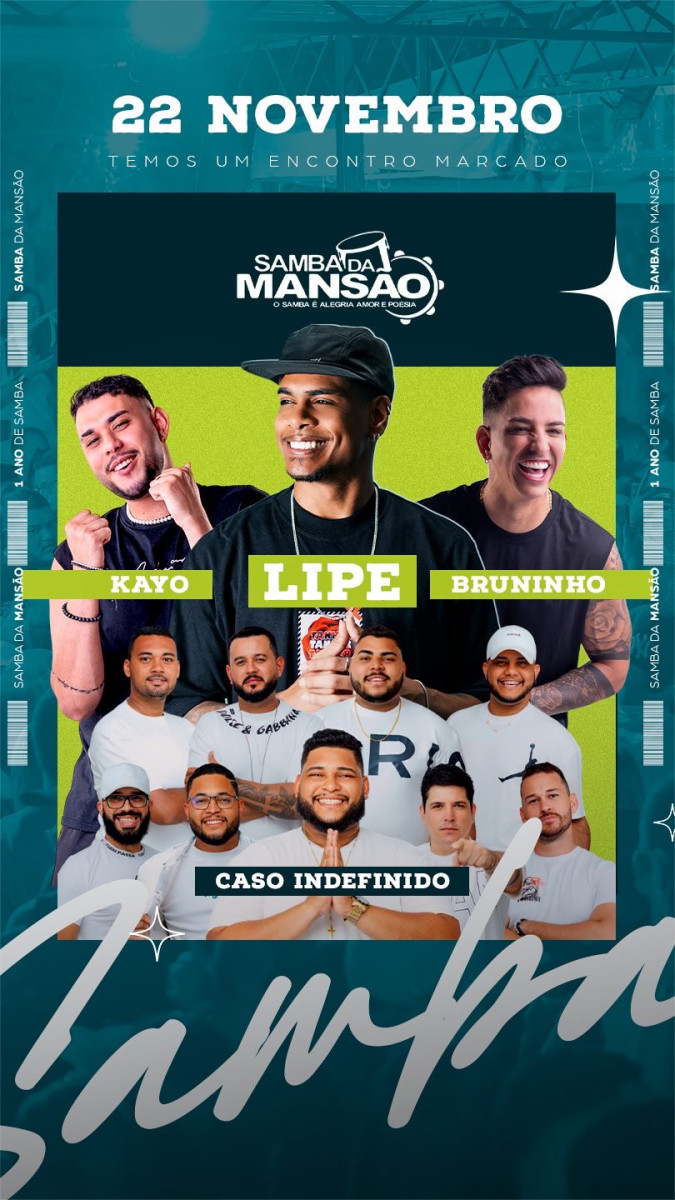 Projeto Samba da Mansão anuncia sua edição especial de um ano