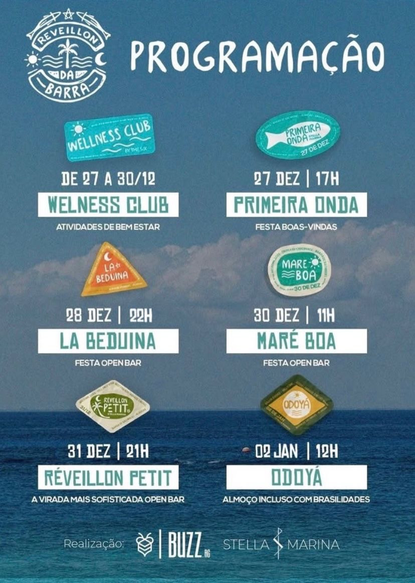 Réveillon da Barra 2025, cinco dias de festa no Stella Marina