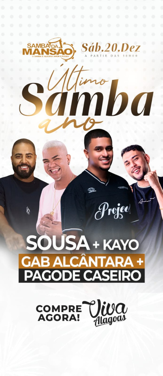 Samba da Mansão anuncia última edição de 2026 com ação social e muita música