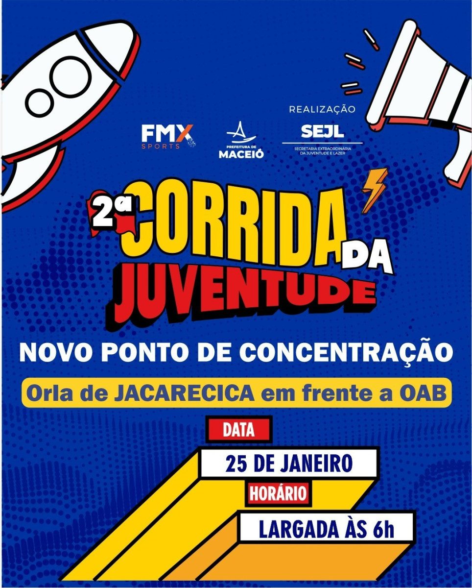2ª Corrida da Juventude tem novo local de largada na Orla de Jacarecica