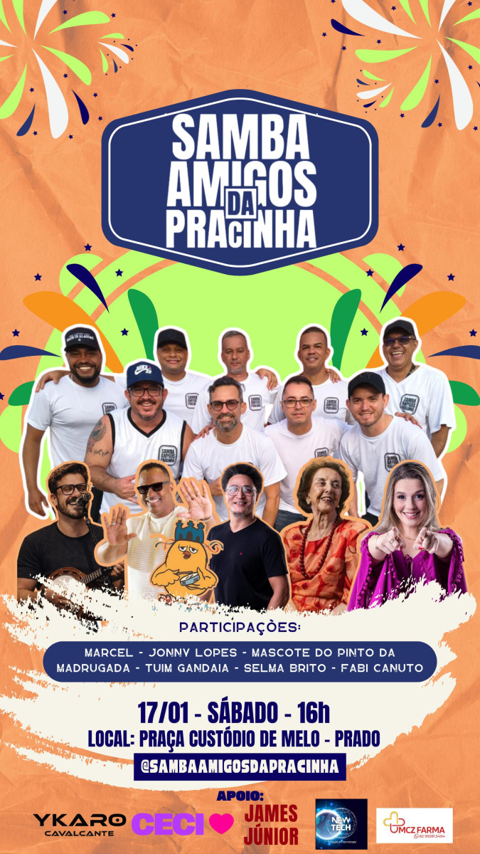 Samba da Pracinha vai reunir a pianista Selma Britto e o mascote do Pinto da Madrugada em celebração aos carnavais tradicionais